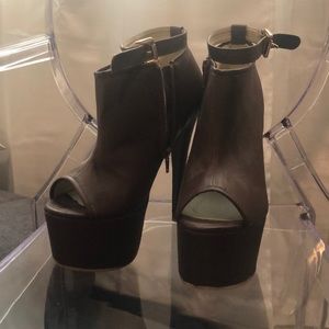 Brown Platform Heels